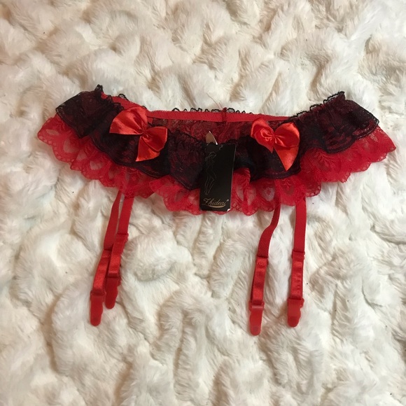 NWT Fhideai Women’s Garter Belt Intimate And Sleepwear Red | Size - Multi - Picture 3 of 9